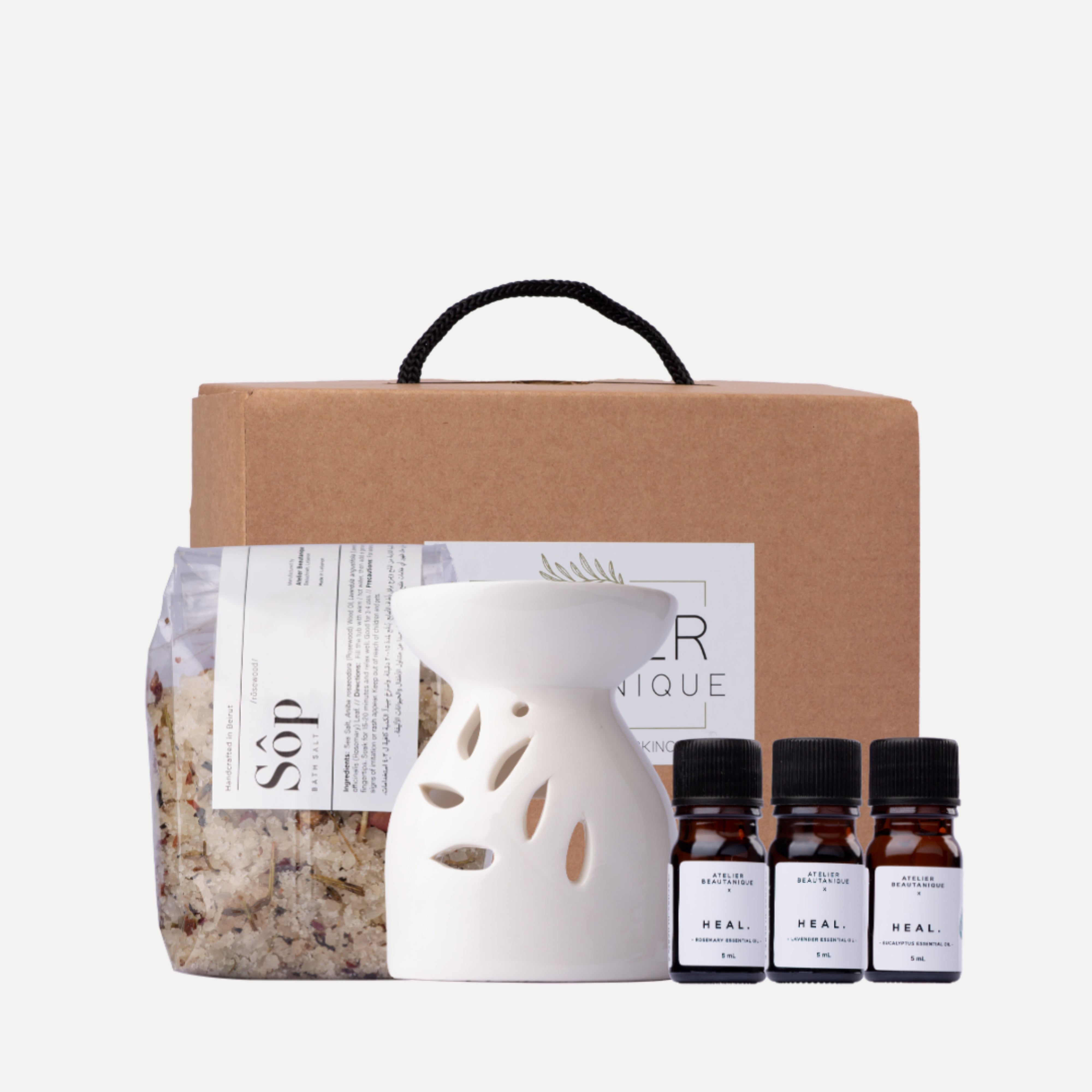 Atelier Beautanique Serenity Spa Kit Gift Set White