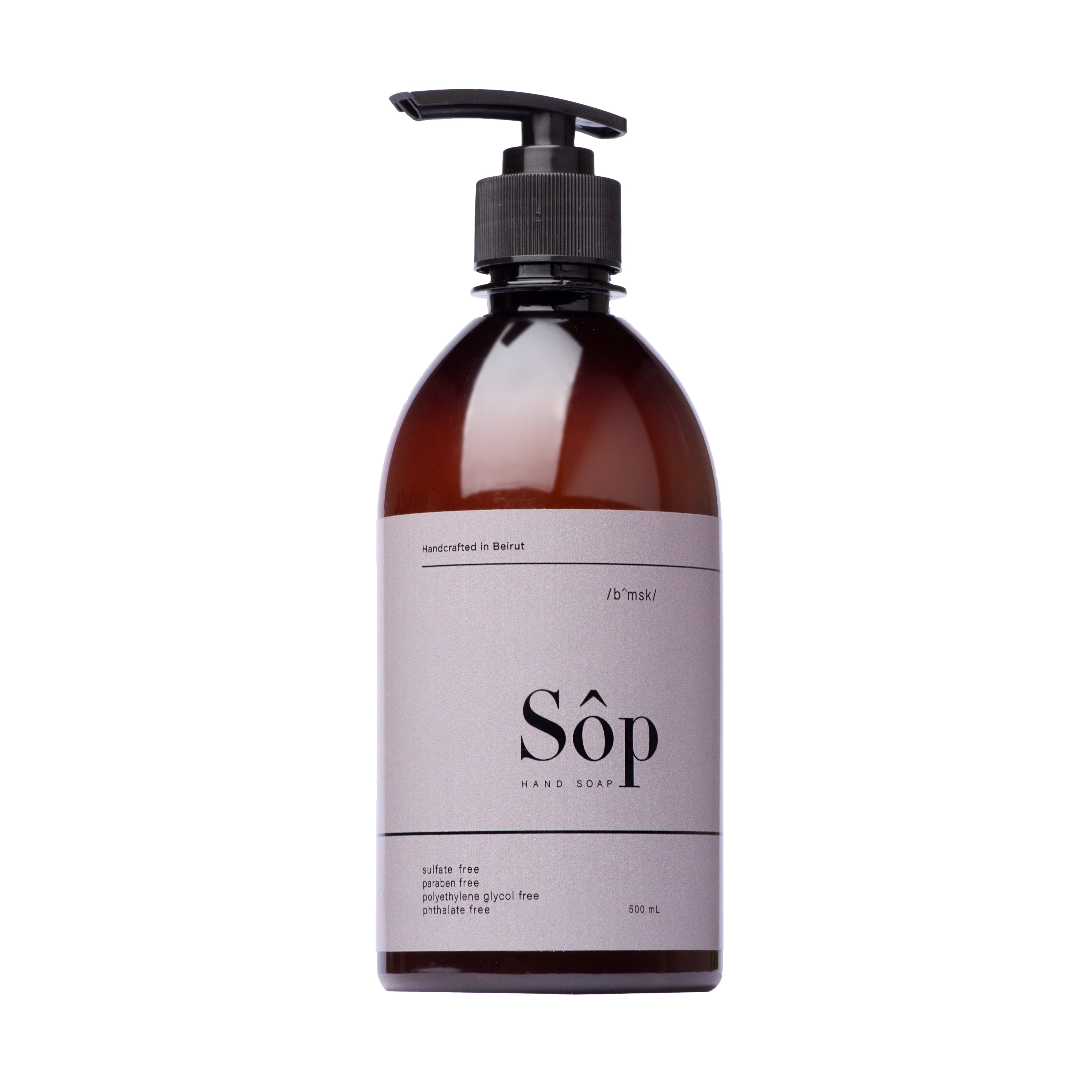 Atelier Beautanique Sôp Natural Liquid Soap Black Musk 500mL