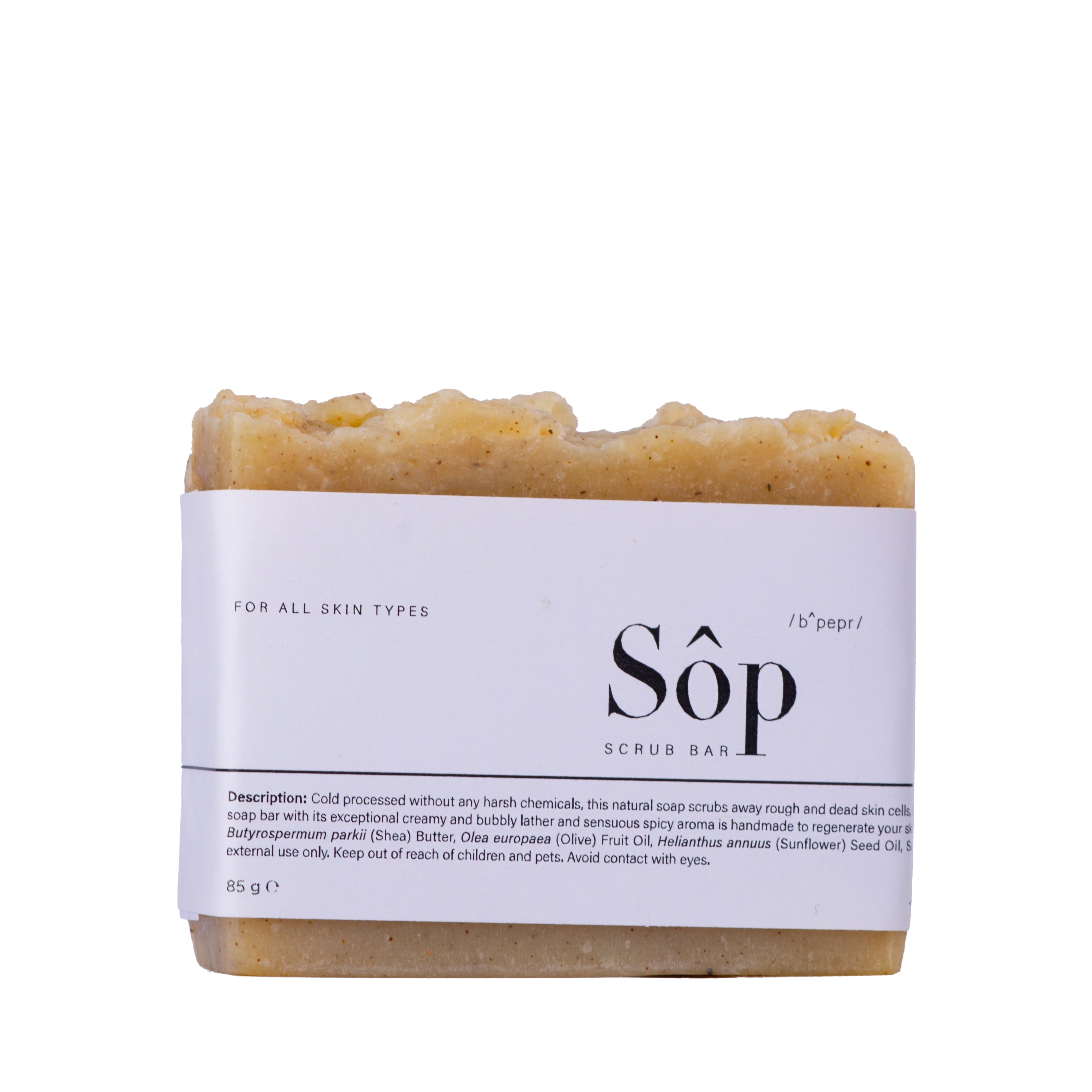 Atelier Beautanique Sôp Black Pepper Scrub Bar