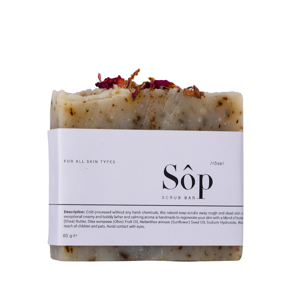 Atelier Beautanique Sôp Rose Scrub Bar