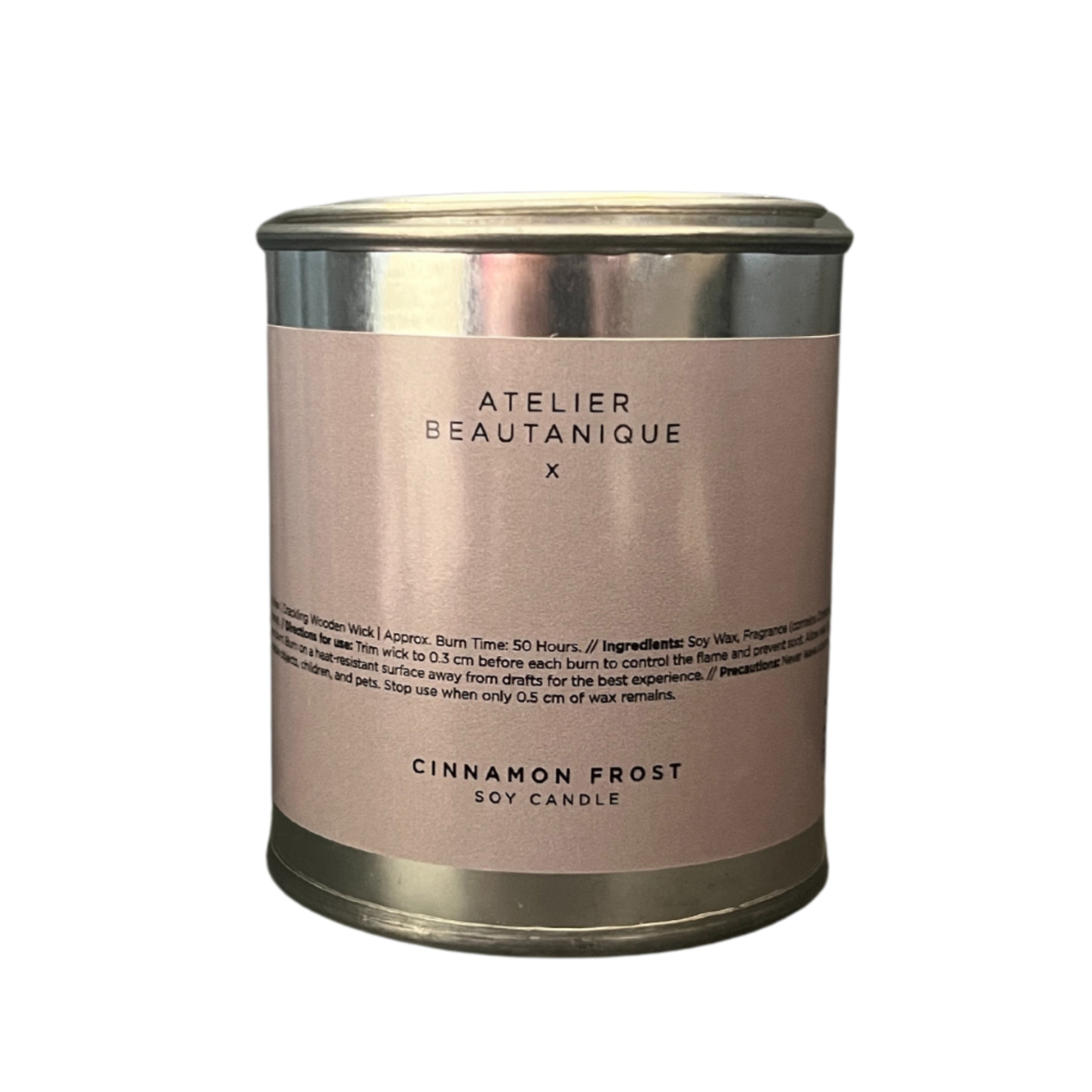 Atelier Beautanique Soy Wax Candle Cinnamon Frost