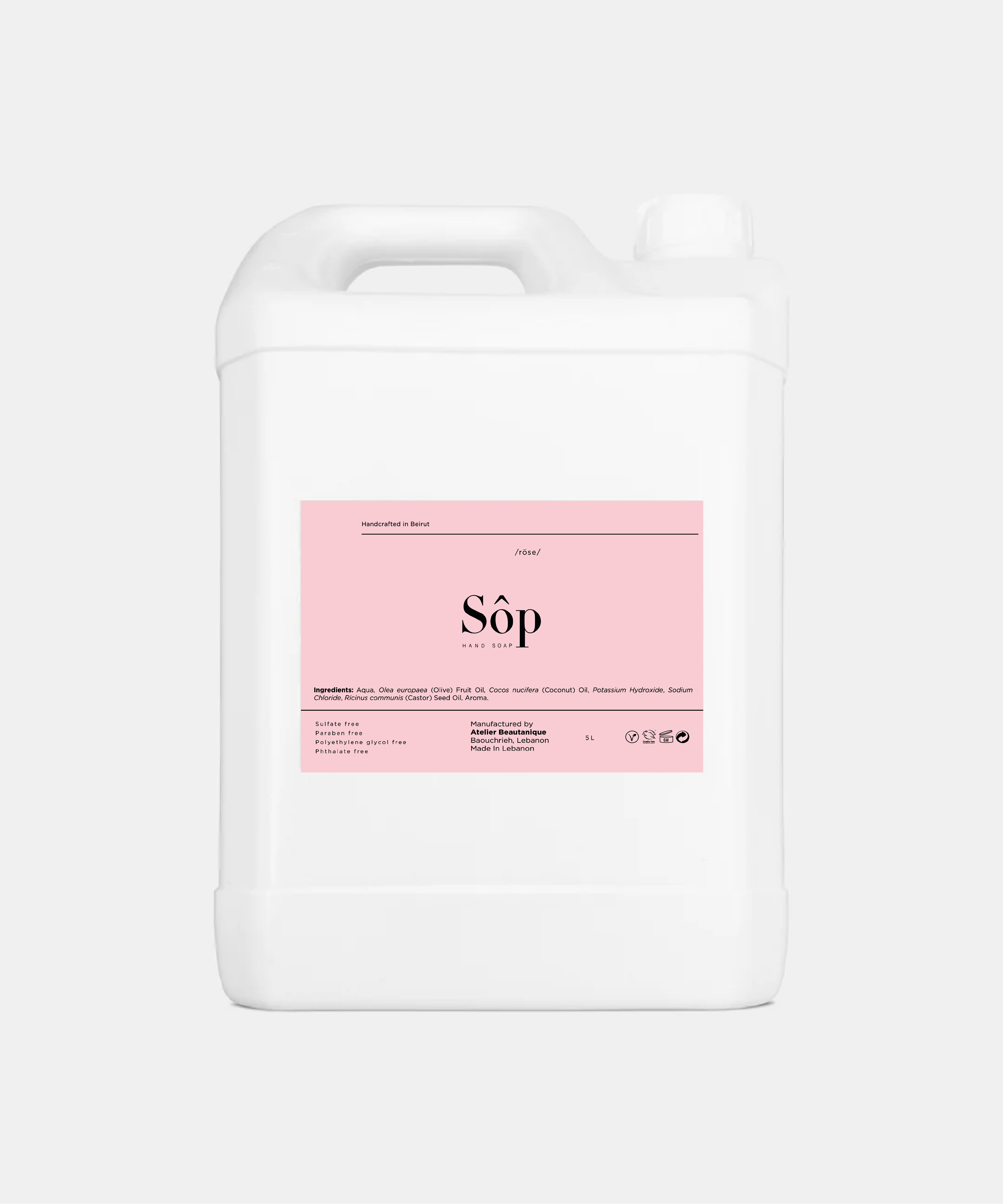Sôp Natural Liquid Soap Refill Rose