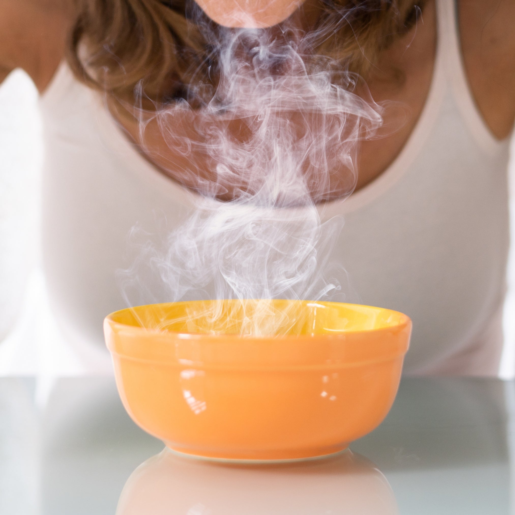 Inhaling Essential Oils Aromatherapy