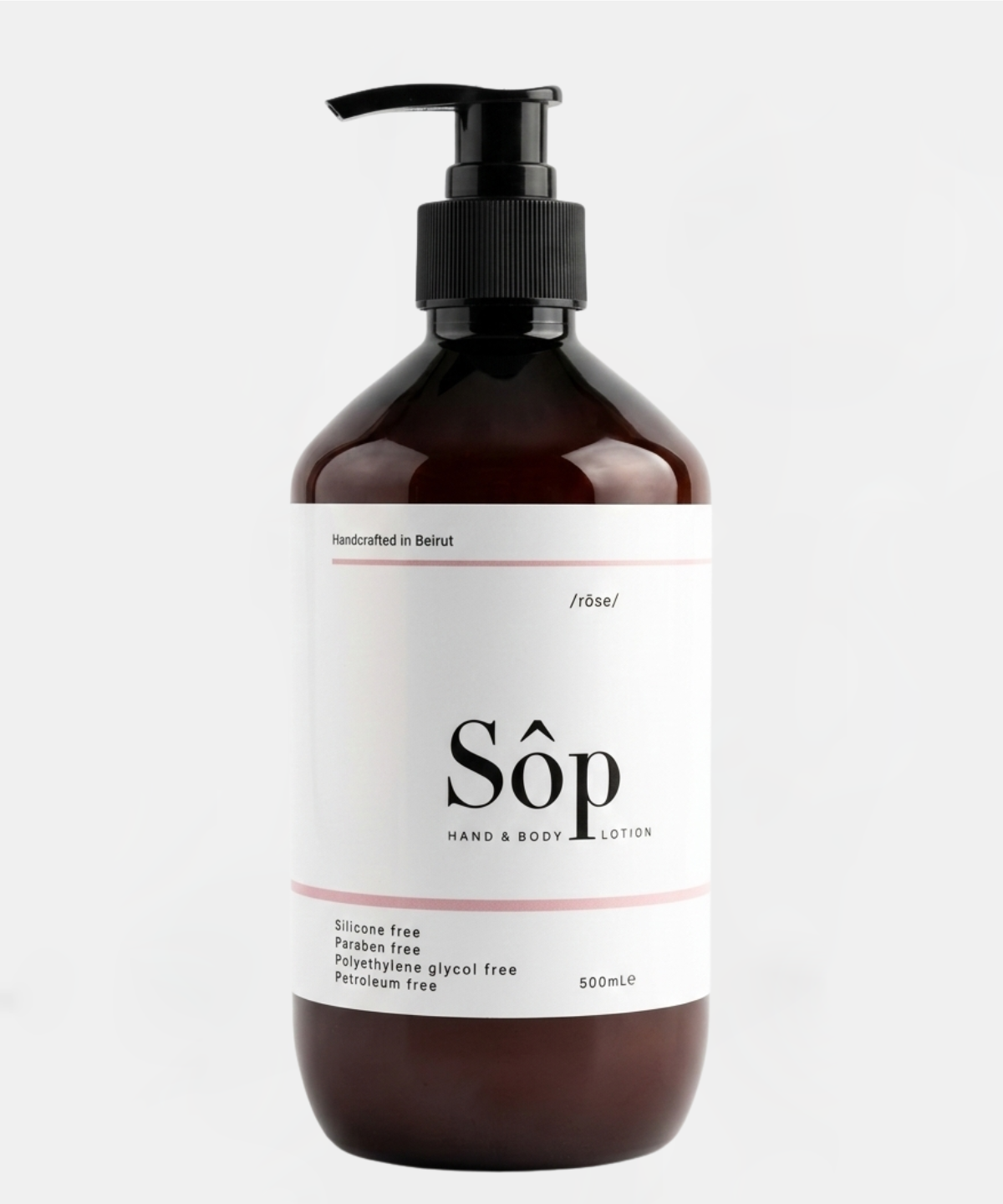 Sôp Natural Hand & Body Lotion Rose