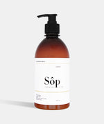 Load image into Gallery viewer, Atelier Beautanique Sôp Jasmine Body Lotion 500mL Bottle on Gray Background with Light Shadow
