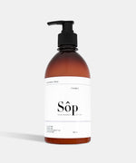 Load image into Gallery viewer, Atelier Beautanique Sôp Lavender Body Lotion 500mL Bottle on Gray Background with Light Shadow
