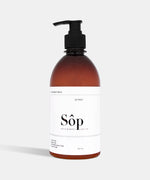 Load image into Gallery viewer, Atelier Beautanique Sôp White Musk Body Lotion 500mL Bottle on Gray Background with Light Shadow
