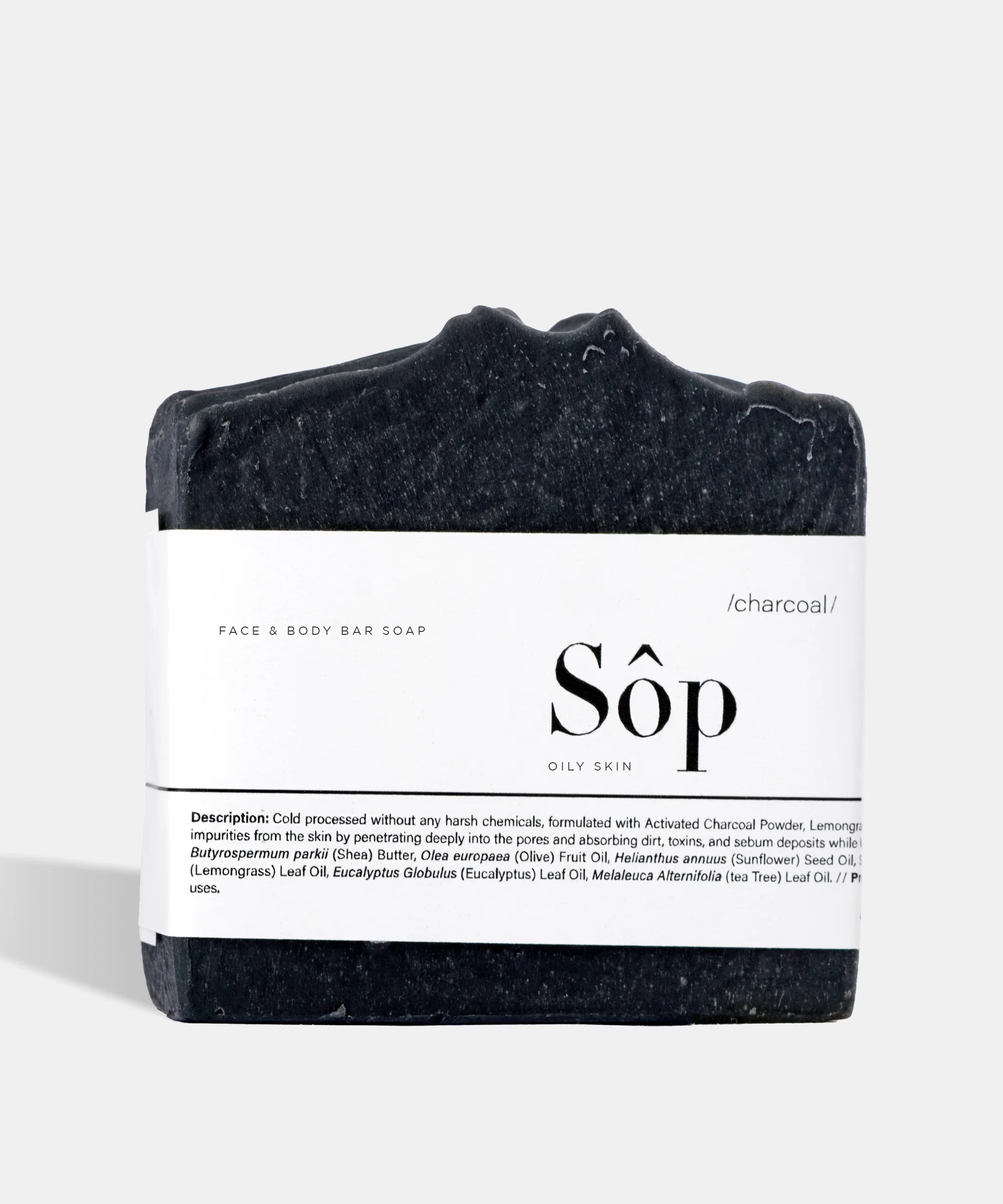 Sôp Charcoal Face & Body Bar (Oily Skin)